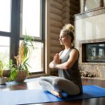 Yoga at home: meditation session