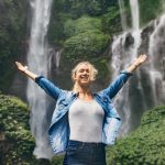 Young woman enjoying the nature
