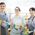 Group of Students in Art Class