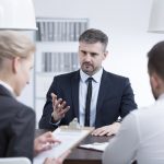 Man in suit in corporation