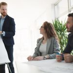 Seminars and business meetings in company office