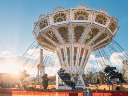 Carousel of the amusement park