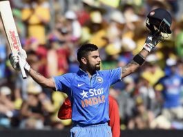 virat kohli outstretched