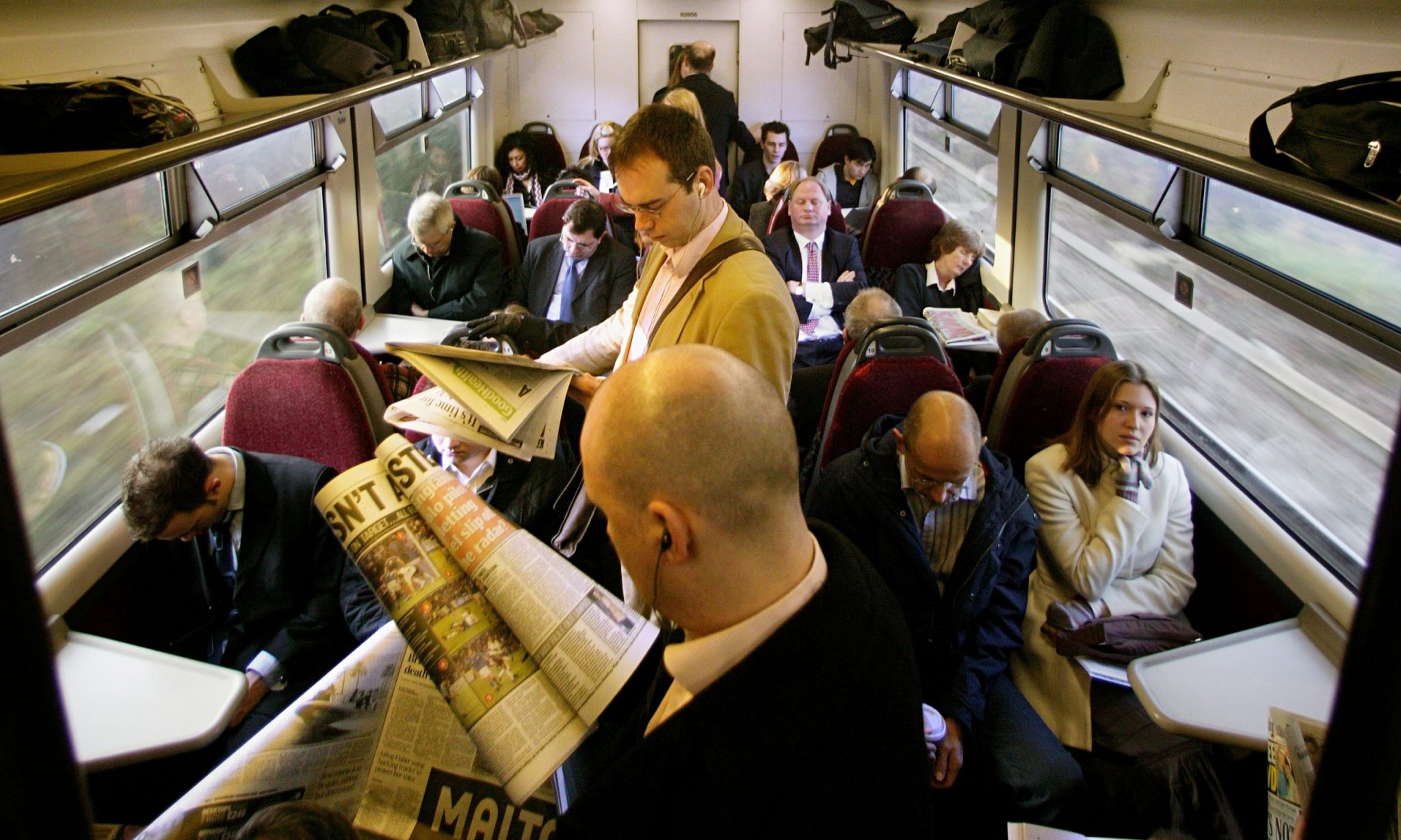 commuters on an overcrowd