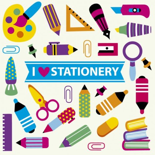 3 stationary items used by people of all ages