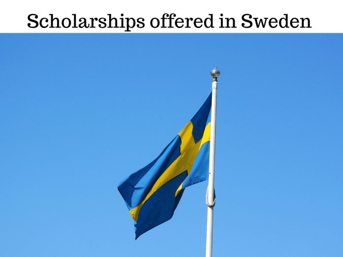Scholarships offered in Sweden