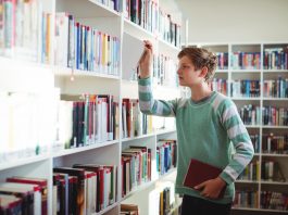 Book in library