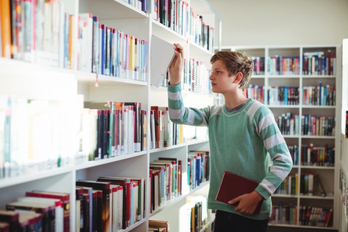 Book in library