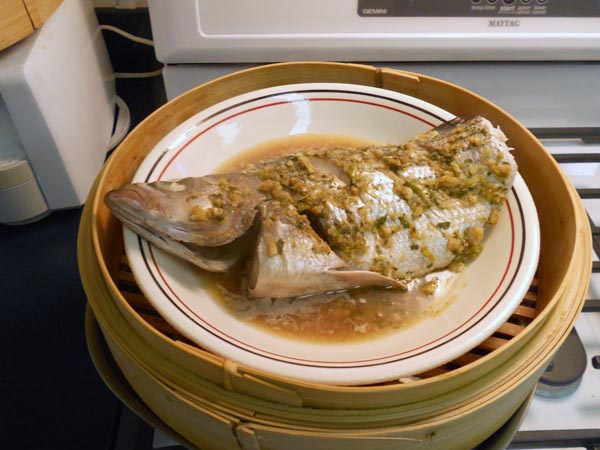 Bamboo steamed fish