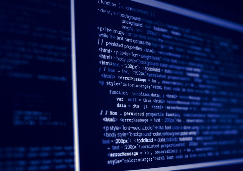 PHP Frameworks, Computer program code on a screen
