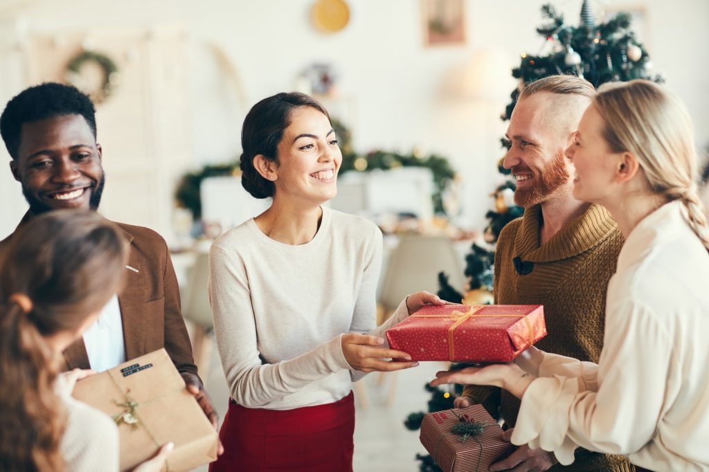 Presenting Christmas Gifts