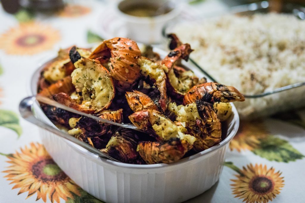 Grilled Scampi on the BBQ