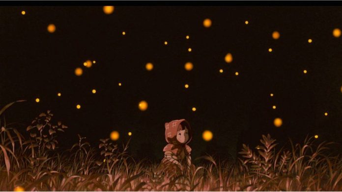 Setsuko with the fireflies