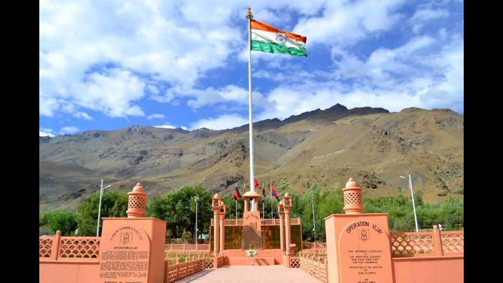 The Vijay War memorial is an important monument of Kargil Vijay Diwas