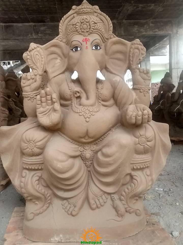 Clay Ganesha idol 3