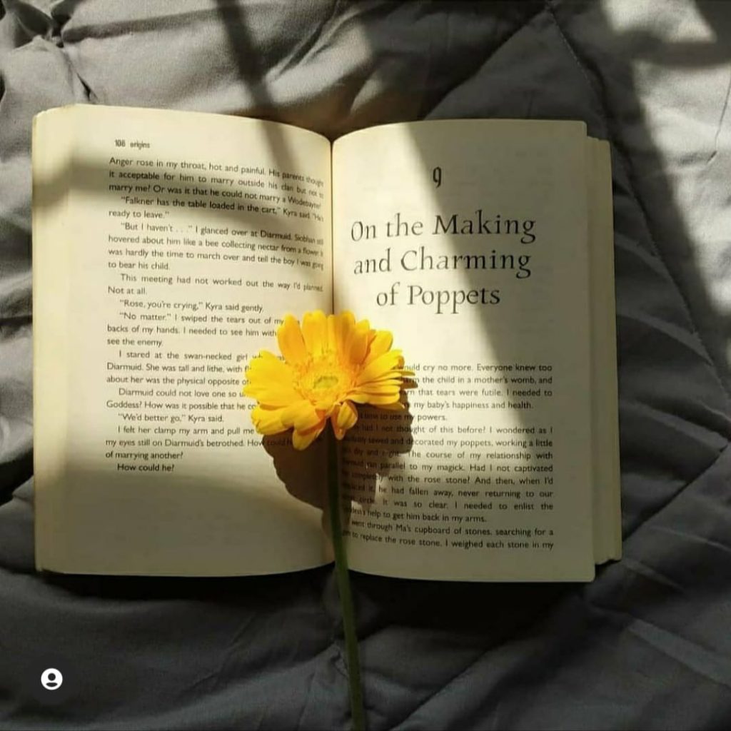 book with flower