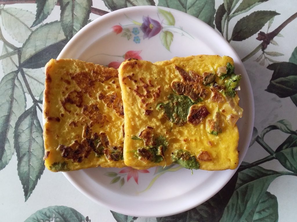 Eggless Bread Omelette