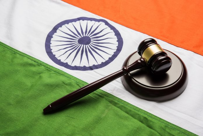 Indian Flag with Gavel