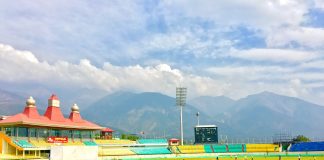 World’s highest altitude Cricket Stadium with awesome mountain view