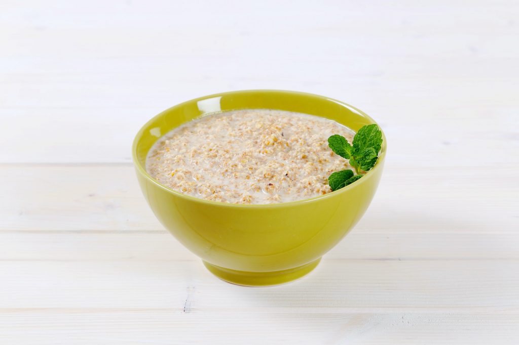 bowl of oatmeal porridge