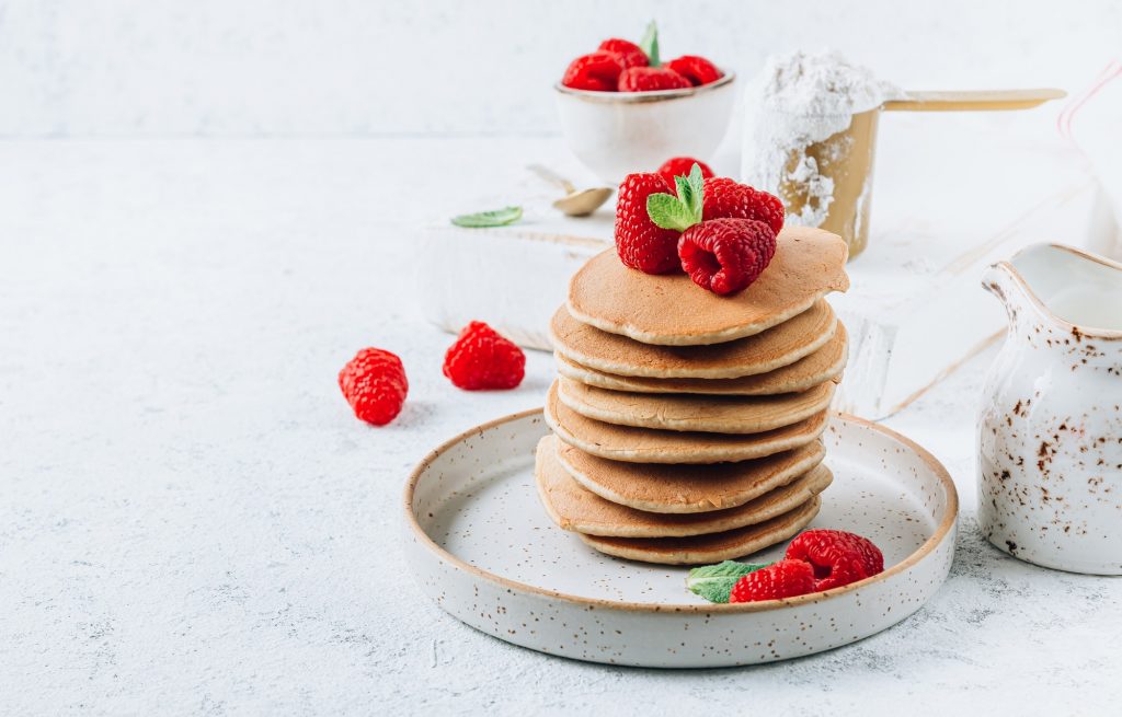 Pancakes made with protein powder