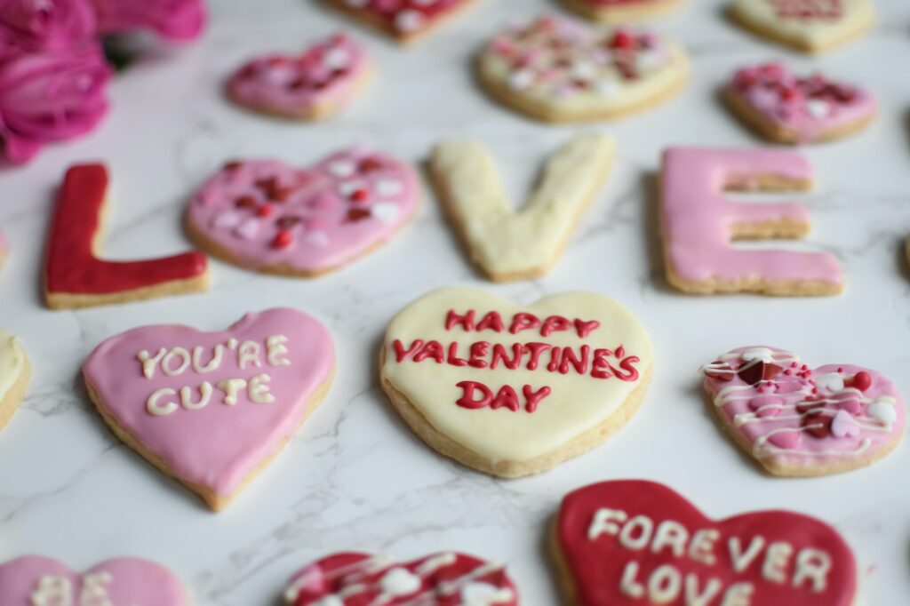 Happy Valentines Day cookies