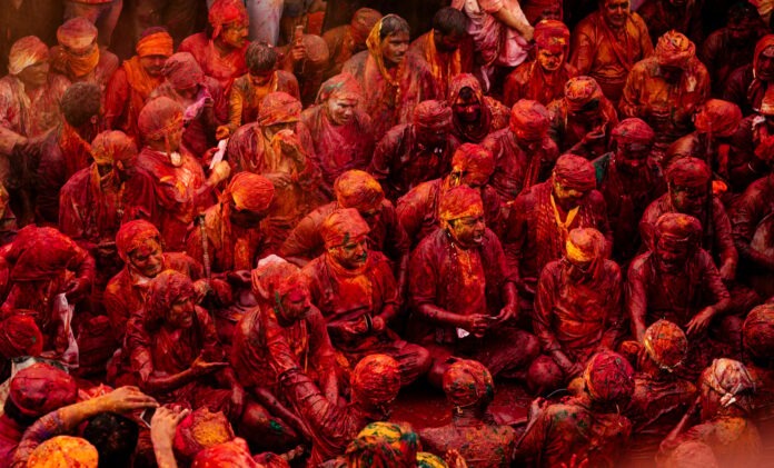 Capturing the vibrant chaos of Holi.